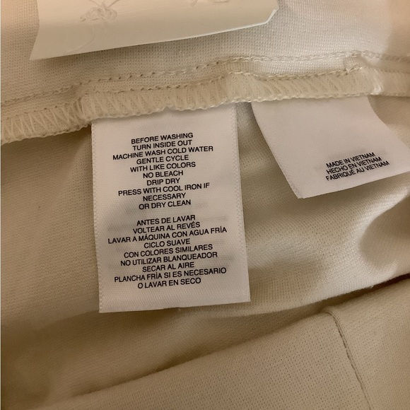 Anne Klein Size 16 Cream Trousers. MSRP$89. New With Tags. - Picture 8 of 9